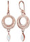 Elli PREMIUM Ohrringe Damen Ornament mit Zirkonia Kristalle Marquise in 925 Sterling Silber Rosé vergoldet