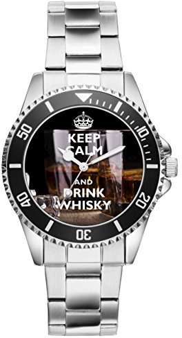 KIESENBERG Geschenk für Whisky Liebhaber Fan Whiskey Kenner Uhr 10114