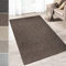 casa pura Teppich Läufer Carlton | Flachgewebe dezent Gemustert | Teppichläufer in vielen Größen | als Küchenläufer, Flurläufer (Braun - 100x450 cm)