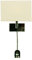 Wandleuchte DORIS, verstellbarer Leseleuchte, chrom, Schirm weiß 28,5x18x14cm, E27 max. 60 W, Leseleuchte GU10 max. 50W (ohne Leuchtmittel), Bett-Hotel-Leuchte-Lampe (weiß)