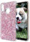 OKZone Cover Huawei P20 Lite, Custodia Lucciante con Brillantini Glitters Ultra Sottile Designer Case Cover per Huawei P20 Lite (Rosa)
