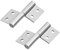 sourcing map 2-inch Long Steel Small Slip Joint Flag Hinge - Lift Off Right Handed Lid Door 2pcs