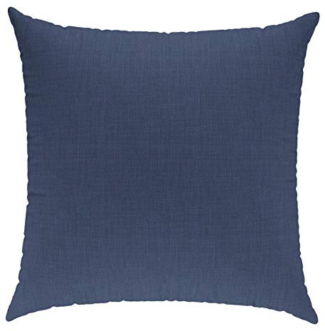 sunnypillow Dekokissen für Gartenmöbel, Palettenmöbel - Deko Kissen mit Reißverschluss 40 x 40 cm - Sofakissen mit Füllkissen - Kissen für Couch - Bequeme Zierkissen Blau