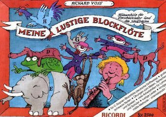 Meine lustige Blockflöte (deutsche Griffweise) Band 1 - Flötenschule für Vorschulkinder und den Schulbeginn + Korkfett - Flöte Soprano Recorder ISBN 9783931788438