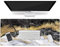 HAOCOO Schreibtischunterlage, Büro-Schreibunterlage, 89.9 x 40.7 cm, großes Gaming-Mauspad, langlebig, erweitertes Computer-Mauspad, wasserabweisend, Zuhause, schwarz und gold Marmor