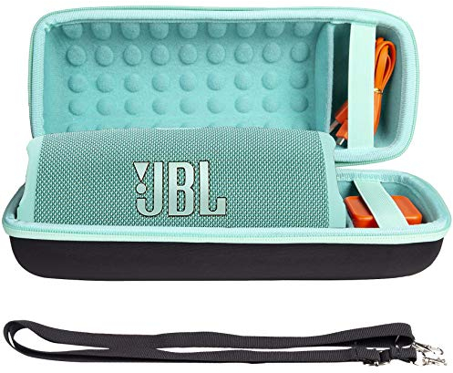 Khanka Hart Tasche Schutzhülle für JBL Charge 5/Charge 4 Tragbarer Bluetooth Lautsprecher Speaker Case Etui. (Türkis)