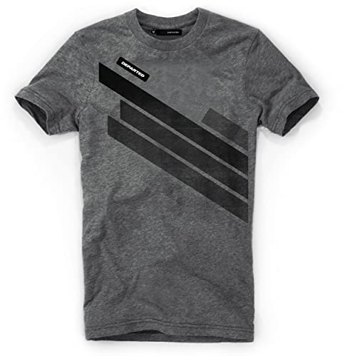DEPARTED Herren T-Shirt mit Print/Motiv 5263 - New fit Größe XL, Graphite Grey Melange