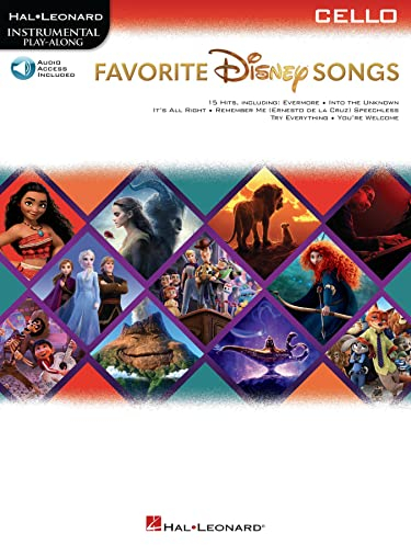 Favorite Disney Songs For Cello: Instrumental Play-Along (English Edition)