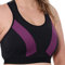 Gemm Damen Sport-BH mit Crossover-Effekt, für Damen bis zu Übergrößen, hohe Stoßfestigkeit, kein Sprungen, keine Bügel, große Büsten, Fitnessstudio, Yoga, Laufen, Athletik, schwarz und violett, 85H