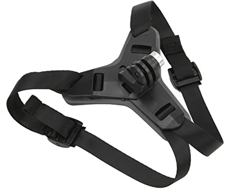 Motorradhelm Kinnriemenhalterung für für Kamera und Andere Sportkameras, Helmhalterung Sportkamera Zubehör(Schwarz)
