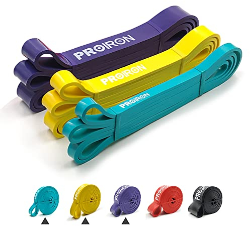 PROIRON Resistance Bands, Widerstandsbänder Set für Kraftraining, Pull Up Fitnessbänder, Bänder Krafttraining für Fitness/Sport/Muskelaufbau/Klimmzug/Yoga/Crossfit