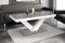 Design Couchtisch HV-888 Hochglanz Highgloss Tisch Wohnzimmertisch, Farbe:Grau Hochglanz - Weiß Hochglanz