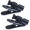 HAPINARY 2pcs Black Rotatable Headphone Cable Clip Earphone Cord Clamp for Clothing Organization Compatible Mobile Phones Walkie-