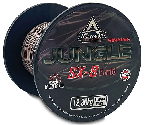 Saenger Unisex – Erwachsene Anaconda AC Jungle SX-8 Braid Sinking 600m 0,22mm/13,75kg
