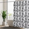 GERUIKE Duschvorhang 180x180 Wasserdicht, Duschvorhang Textil Waschbar mit 12 Duschvorhangringe, Polyester Duschvorhang mit Gewicht Unten, Schwarz Weiss Graues Mosaik Duschvorhang Badewanne