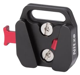 Nitze V Mount Battery Plate Mini, Schnellwechsel V Mount Platte, V Mount Batterieplatte aus Aluminiumlegierung mit 1/4 Schrauben für V Mount Akku – N21F