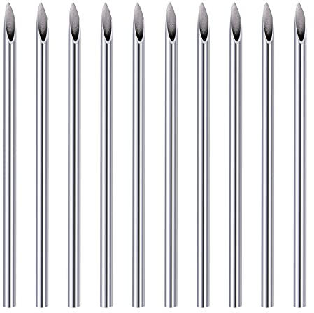 NIUSIMAN 20 Stück 14G Piercing Nadeln, Hohlnadeln aus rostfreiem Stahl, Einweg Steril Piercing Nadeln furBauchnabel Ohr Knorpel Nase Lippen Zunge Brustwarze Piercing
