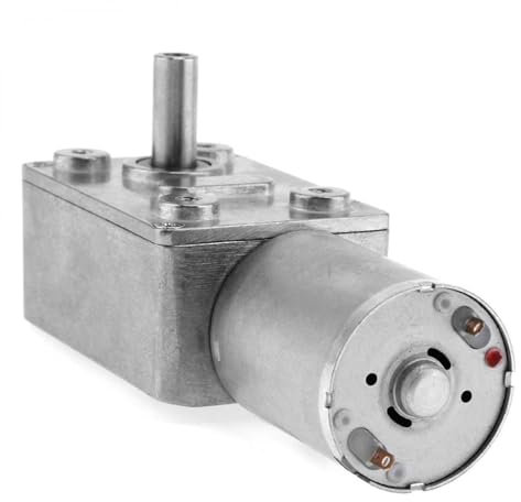 Motor reductor de velocidad, 12V CC, 10RPM, con engranaje helicoidal Turbo de alto par y orificio de rosca M3, 1 Uds.