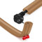 IVEOPPE Kabelkanal Selbstklebend Flexibel Kabelschutz - 3M x 20mm x 10.2mm Flexibler Kabelkanal, Kabelkanal Boden Flach, Kabelkanal Flexibel für Haus, Büro, Schule, Lager (1 Kabel / 3M, Braun)