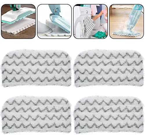 Lieonvis 4PCS Steam Mop Pads Replacement for Shark Steam Mop S1000 S1000a S1000c S1000wm S1001c, Microfiber Washable Pads Refill Soft Steam Cleaner Pad