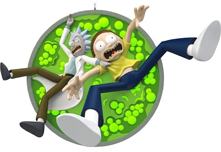 Hallmark Keepsake Weihnachtsdekoration 2024, Rick and Morty The Vat of Acid, Cartoon-Geschenk, Kunststoff-Weihnachtsschmuck