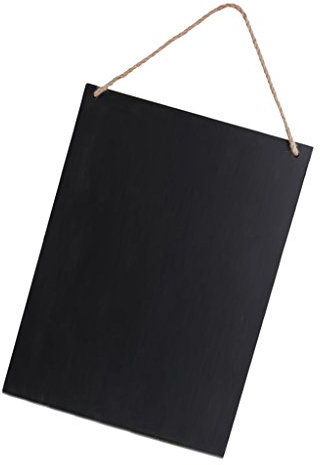 Duiaynke Vintage Holz Hängetafel Kreidetafel Schiefer Memoboard Hochzeitstafel