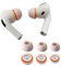 KASOTT Verbesserte Ohrstöpsel aus Memory-Schaum für AirPods Pro 1. und 2. Generation, Bequeme Schaumstoff-Ohrstöpsel, bessere Geräuschunterdrückung, 3 Paar Ersatzspitzen (Orange, Assorted S/M/L)