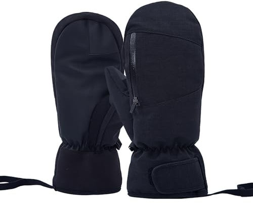 Touchscreens Handschuhe Winter Skihandschuhe Wasserdicht Snowboarden Skihandschuhe Thermo Dicke Handschuhe mit Tasche für Herren Damen Wasserdicht Skihandschuhe Winter Skihandschuhe mit Tasche Winter