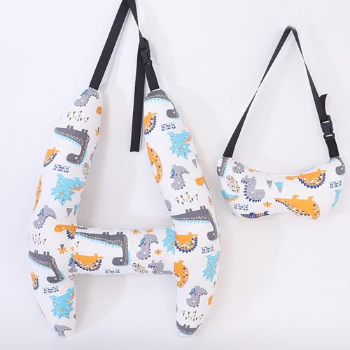 HOUSN H-förmiges Kissen für das Auto, H-Form – Schlafkopfstütze für Kinder im Auto, U-förmige Kissen, Reise-Schlafkissen, Kinder-Reisekissen, Autositz-Reisekissen,2