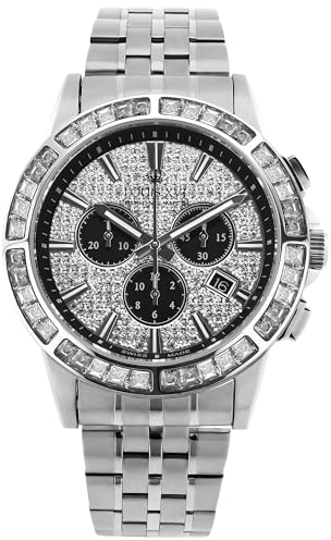 LOUIS XVI Majesté Iced Out 1131 - Ø43 mm - Herren Uhr - Wasserdicht - Mit Saphirglas - Armband Silber - Zifferblatt CZ-Diamanten Weiss - Schweizer Quarzwerk