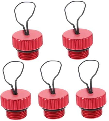 BESPORTBLE 5pcs Scuba Diving Air Gas Valve Protector Valve Threaded Plug Cap for Diving Equipment