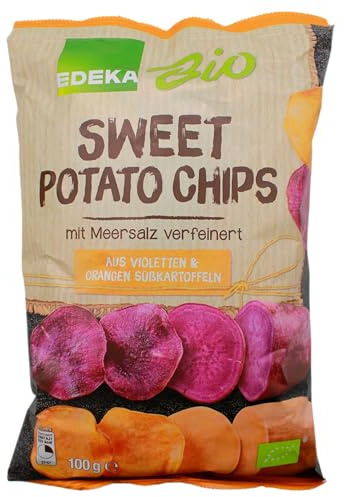 Bio Sweet Potato Chips mit Mehrsalz, 5er Pack (5 x 100g)
