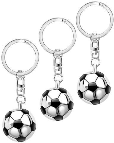 TOKIDNY 3 Stück Sport Fußball Schlüsselanhänger Fußball Taschenanhänger Dekorative Schlüsselanhänger Für Taschen Kinder Partygeschenke Männer Und Frauen