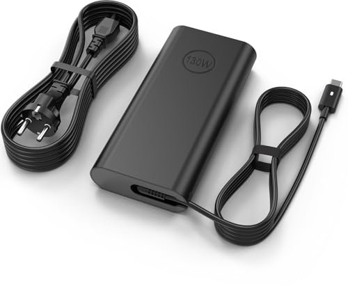 PASUKTER 20V 6.5A 130W USB C Type C pour Chargeur Dell, Adaptateur Alimentation pour Dell XPS 15 9500 9510 9520 9530 9575 XPS 17 9700 9710 9720 9730 Precision 5560 5570 5530 5550 5750 5760