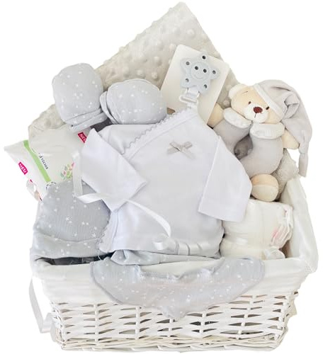 Geschenkset zur Geburt 9 Stücke,Baby Box,Babygeschenk Set Babyparty Junge Mädchen Neutral,Baby Gift Set, Neugeborenes Geschenk mit Erstausstattung, Babybox, Baby Geschnkbox, Baby Geschenkset