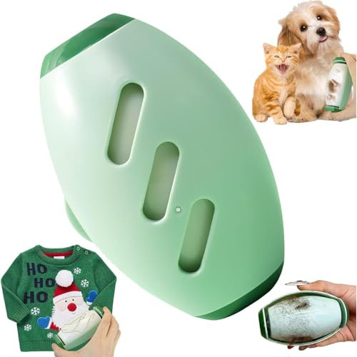 Pet Hair Remover, Small Portable Lint Ball Remover, Reusable Lint Roller Ball, Washable Reusable Lint Rollers for Clothes and Pet Hair, Extra Sticky & Washable Gel (Green-1)