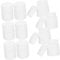HAWILLOSCH 24pcs Solid Bottle Rolling Accessories Vintage Pin Pin Container with Lid Tote Bag Filling Container Artificial Brooch Balance Rod Accessories Lapel Brooch White