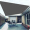 Tenda a Vela, Parasole, Paravento 120 x 480 cm Idrorepellente, Anti Uv, Protezione Solare, Antistrappo Tenda da Sole Parasole per Esterno, Giardino, Piscina, Grigio Scuro