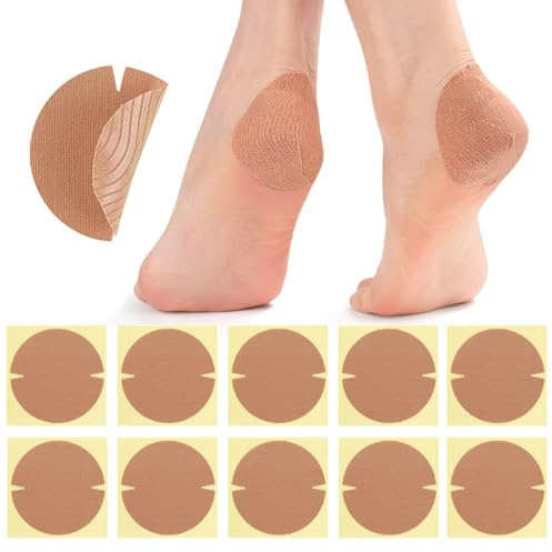 10 Patches Heel Protectors, Heel Cup Pad Dry Cracked Heel Repair Bandage Heel Treatment Patches for Prevention & Recovery
