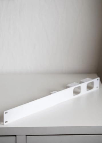 Rack Mount 1U für JetKVM – 19 Halterung für Remote KVM Switch – Netzwerk Zubehör – 3D-gedruckt (Grau, für 2X JetKVM Rechte)