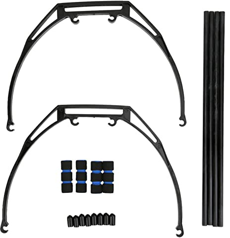 2 Stück erhöhte, erweiterte Fahrwerkshalterung, F450 F550 SK450 X60 X8 Drohnenzugang, gebogenes Landegestell mit zusätzlicher Bodenfreiheit, Gewicht Pla