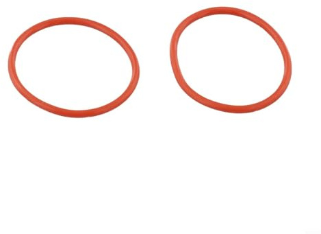 Honseadek 2 Stück 32 mm kompatible ID-Gabel und Teile für Fahrrad, Mountainbike, O-For-Ring-Dichtung für Fahrrad-Federgabeln – für Fox-Silikon-Ersatz, Rot