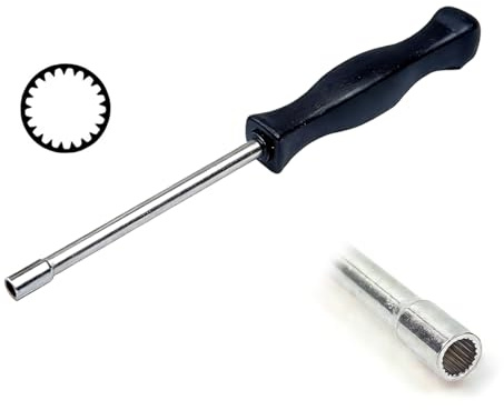 Wcawnlt Tournevis Reglage Carburateur 21 Dents Cannelées Tournevis Cannelé Reglage Carburateur Outil Précision, Acier Durable, Adapté pour 530035560 Moteur 2 Temps