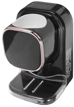 Automatischer Zahnpastahalter Kunststoff, USB Kabel, mit Sensor, Schwarz | Wandmontage ohne Bohren, für Zahnpastatuben und Handcreme, Einfache Nutzung, Täglicher Haushalt
