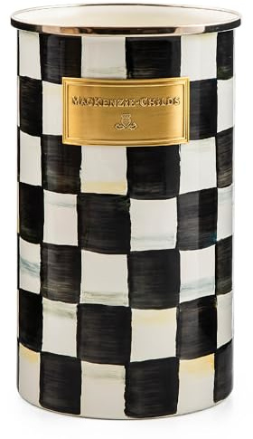 MacKenzie-Childs Courtly Check Enamel Utensil Holder
