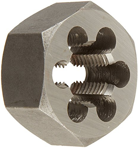 HSS-America DWT Carbon Stahl Sechskant Schneideisen (# 4–101,6–12,7 cm-8, M1,6 x Ring – M50 x 1,5, Standard und Linke Hand), unbeschichtet (hell) Finish, 3-3/4-8, 1