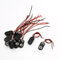 sourcing map Noir Rouge Court Dual Cable 9V Batterie Clips Connecteur Buckle 10 PIÈCES