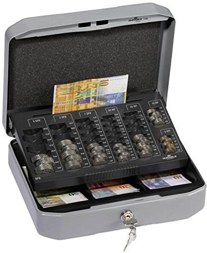 Durable 176057 Geldzählkassette (für CHF, Größe S) 1 Stück anthrazit/grau