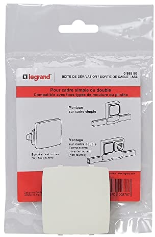 Legrand - Boîte dérivation et sortie de câble pour moulure Appareillage Saillie - Blanc