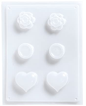 Rayher Molde de fundición: perillas, Madera, Colores Variados, 3 Motives, 4-5,5cm, Size: 23,2x18,3cm